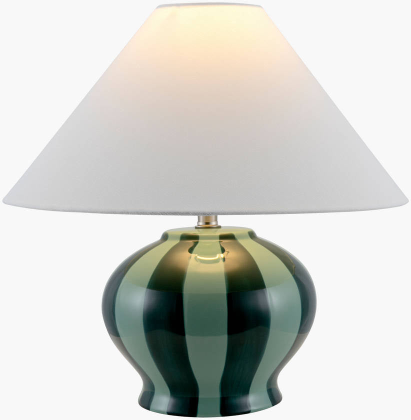 Donovan Modern Dark Green Table Lamp