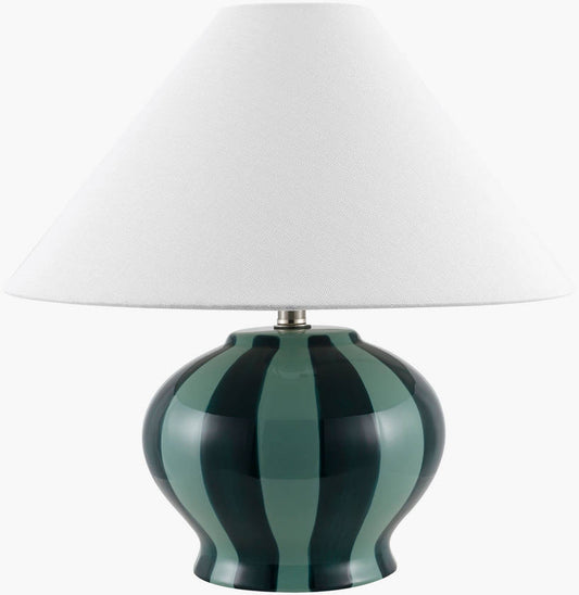 Donovan Modern Dark Green Table Lamp