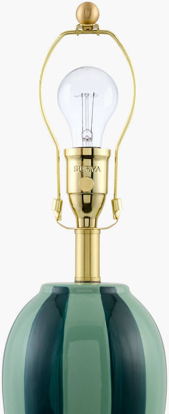 Deanndra Modern Dark Green Table Lamp