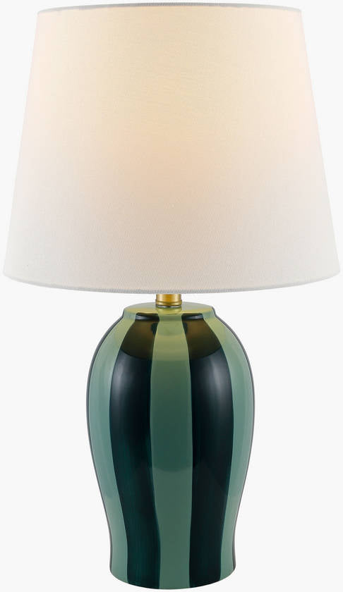Deanndra Modern Dark Green Table Lamp
