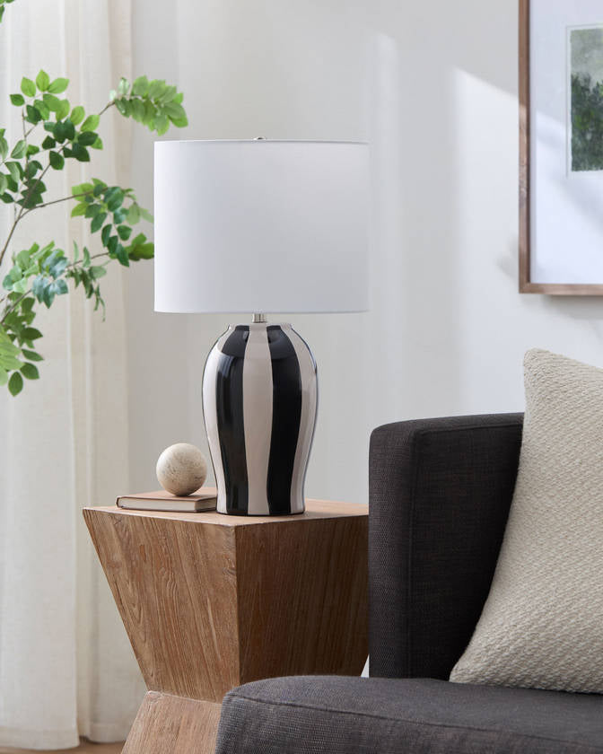 Deanndra Modern Black Table Lamp