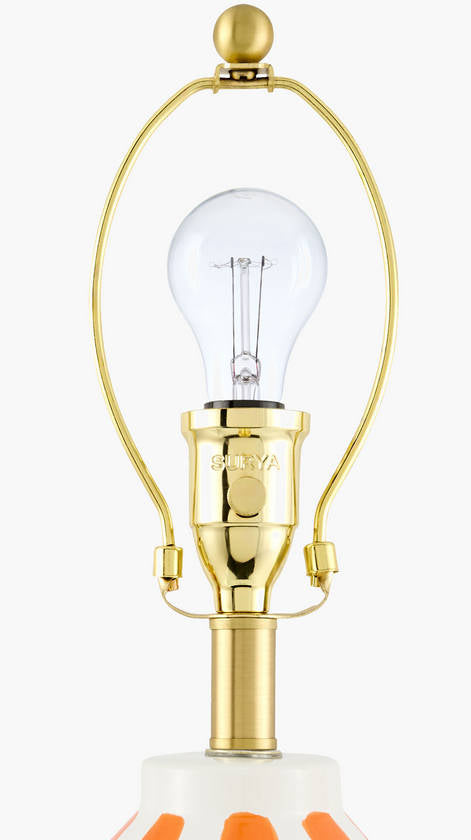 Hyman Modern Orange Table Lamp