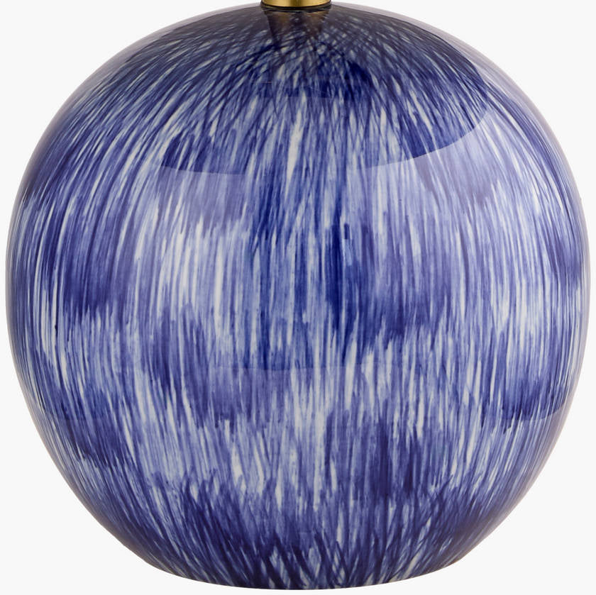 Talonda Traditional Dark Blue Table Lamp