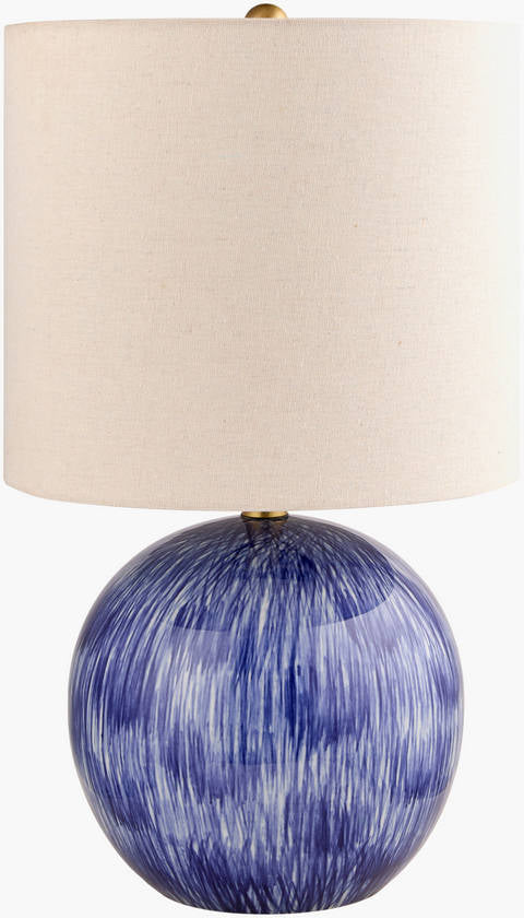 Talonda Traditional Dark Blue Table Lamp