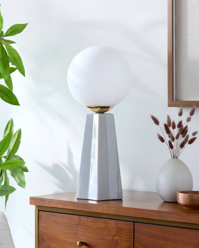 Costas Modern Gray Table Lamp