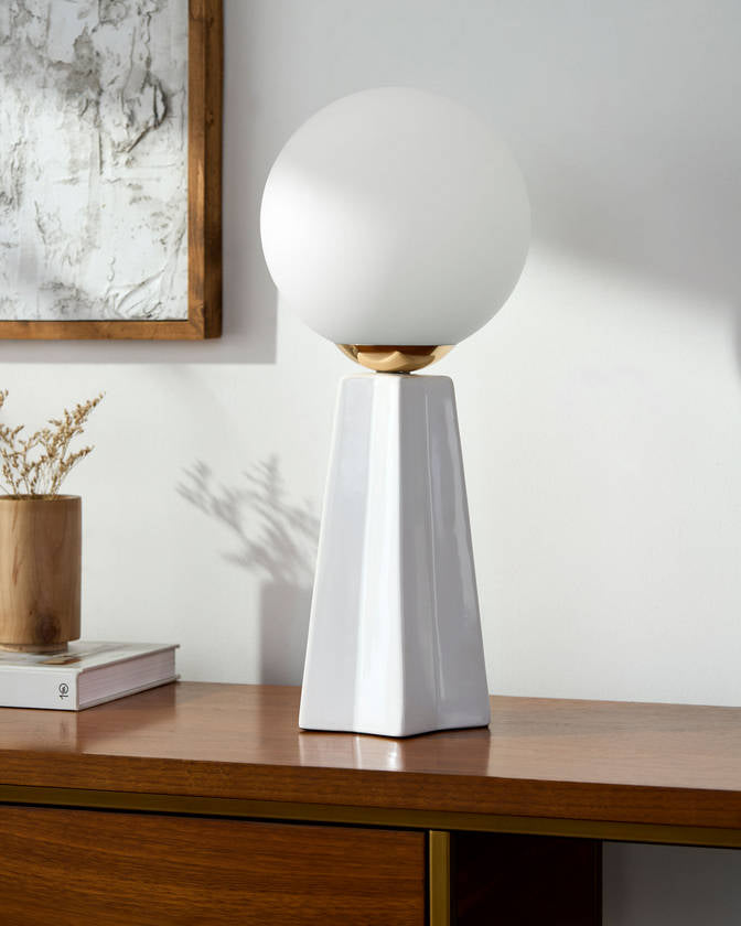 Costas Modern White Table Lamp