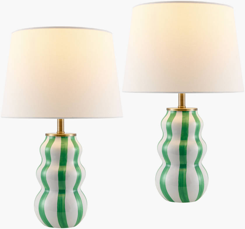 Ameka Modern Green Table Lamp