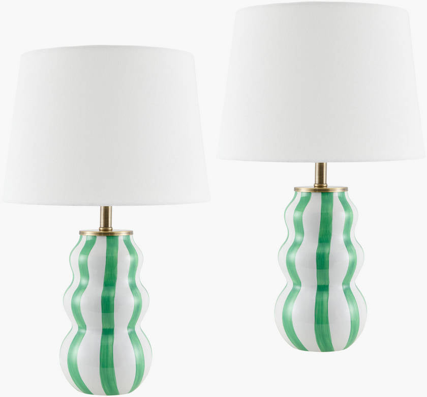 Ameka Modern Green Table Lamp