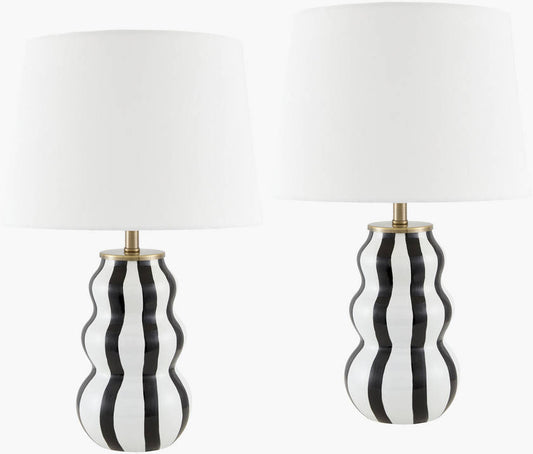 Ameka Modern Black Table Lamp