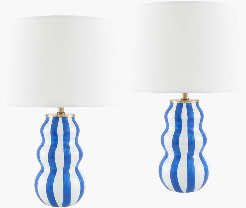 Ameka Modern Blue Table Lamp