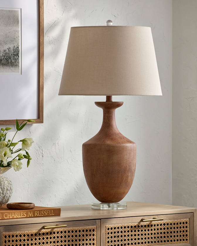 Clorinda Traditional Brown Table Lamp