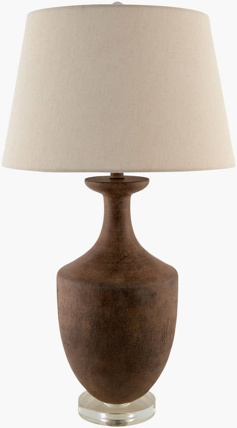 Clorinda Traditional Dark Brown Table Lamp