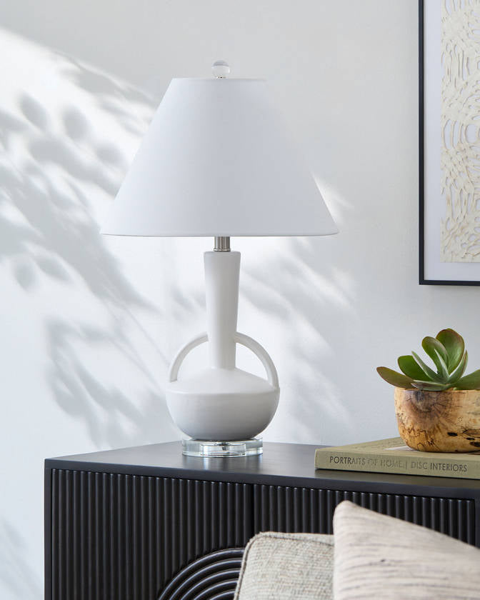 Bienfait Modern White Table Lamp