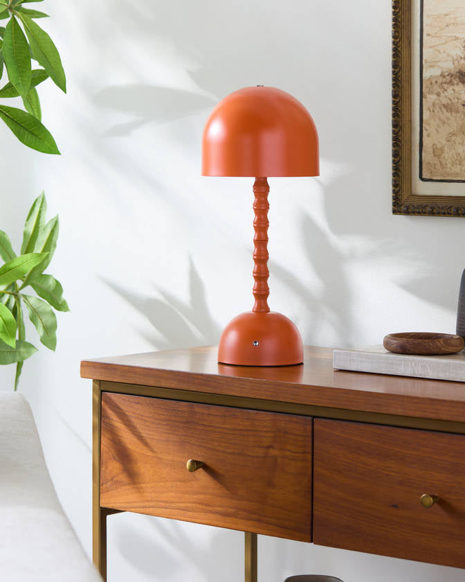 Francheska Traditional Orange Table Lamp