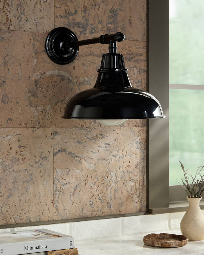 Wendie Rustic Black Wall Sconces