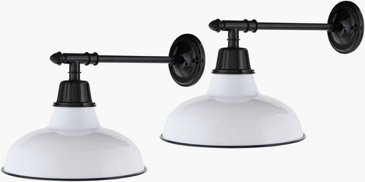 Wendie Rustic White Wall Sconces