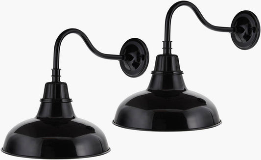 Dania Rustic Black Wall Sconces