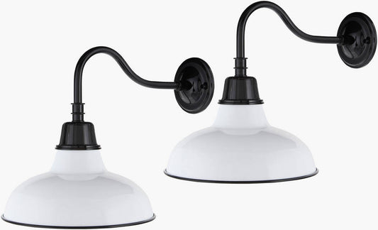 Dania Rustic White Wall Sconces