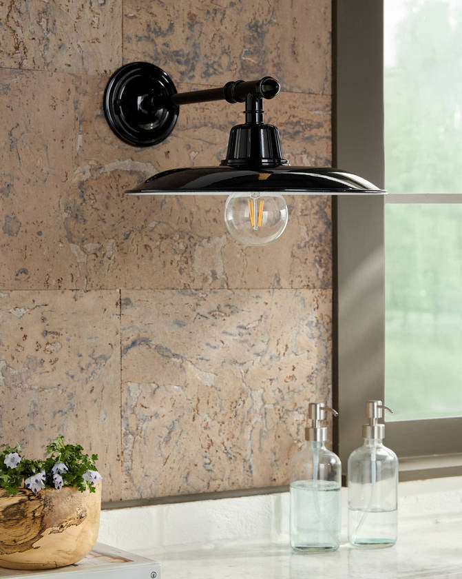 Ineisha Rustic Black Wall Sconces