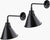 Leanda Rustic Black Wall Sconces