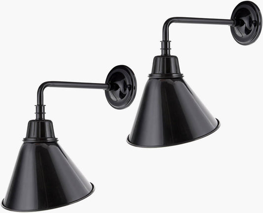 Leanda Rustic Black Wall Sconces