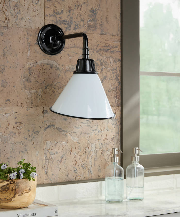 Leanda Rustic White Wall Sconces