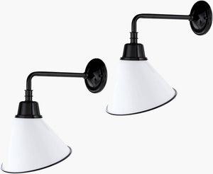 Leanda Rustic White Wall Sconces