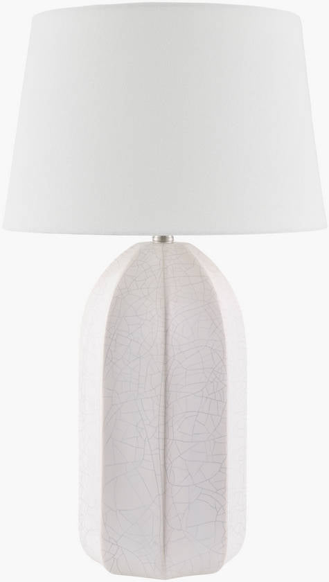 Oracio Traditional White Table Lamp