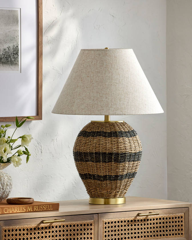 Lansing Traditional Brown Table Lamp