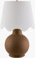 Tomothy Traditional Dark Brown/White Table Lamp