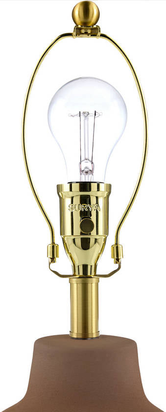 Tomothy Traditional Dark Brown Table Lamp