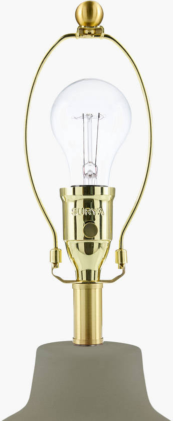 Tomothy Traditional Dark Green/White Table Lamp