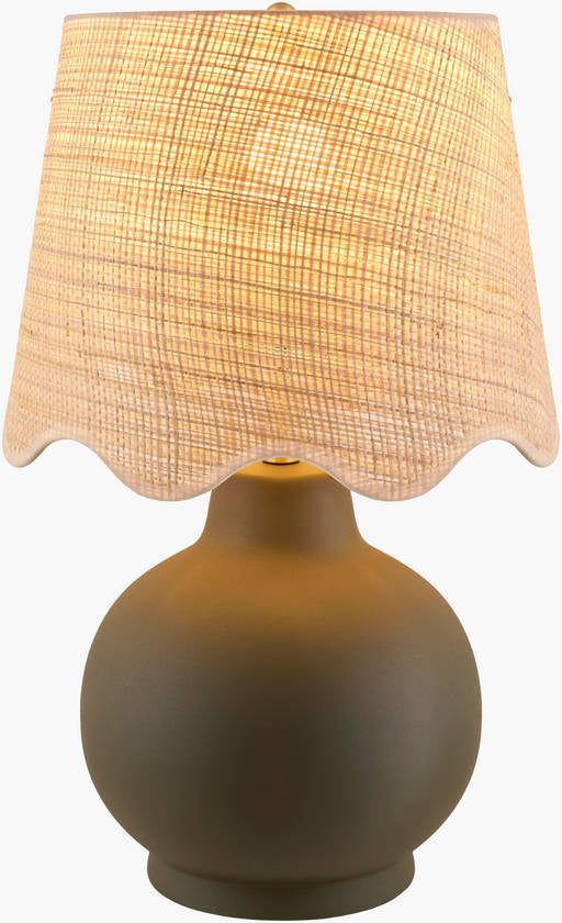 Tomothy Traditional Dark Green Table Lamp