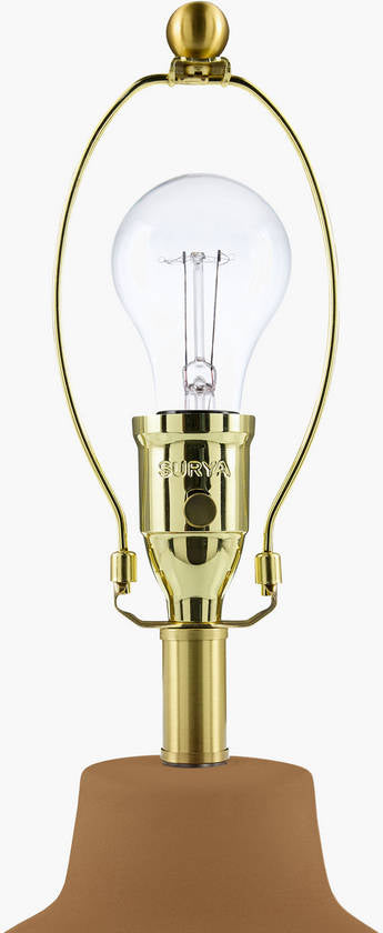 Tomothy Traditional Terracotta/White Table Lamp