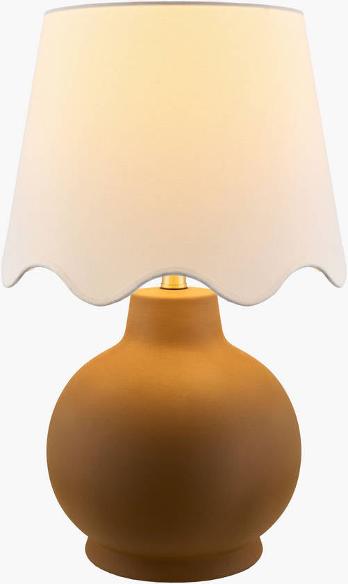 Tomothy Traditional Terracotta/White Table Lamp