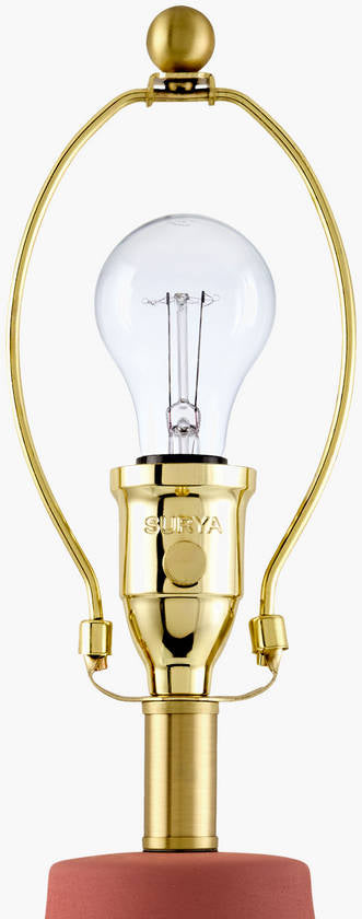 Tomothy Traditional Dark Red Table Lamp