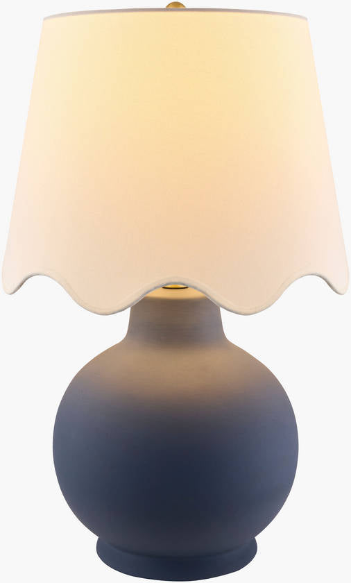 Tomothy Traditional Blue/White Table Lamp