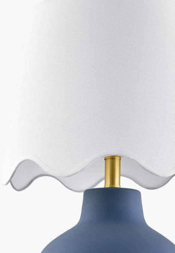 Tomothy Traditional Blue/White Table Lamp