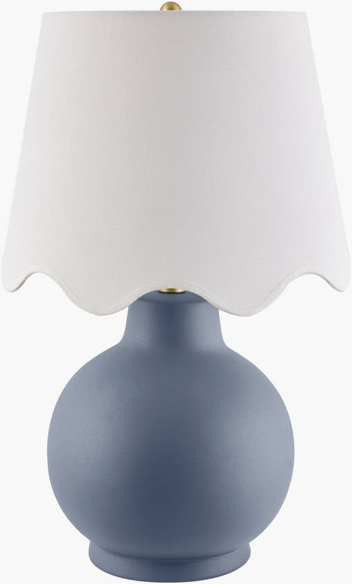 Tomothy Traditional Blue/White Table Lamp