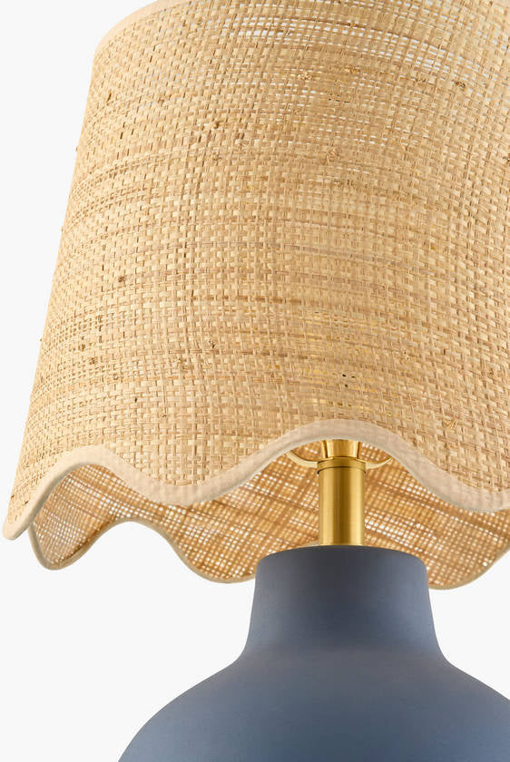 Tomothy Traditional Blue Table Lamp