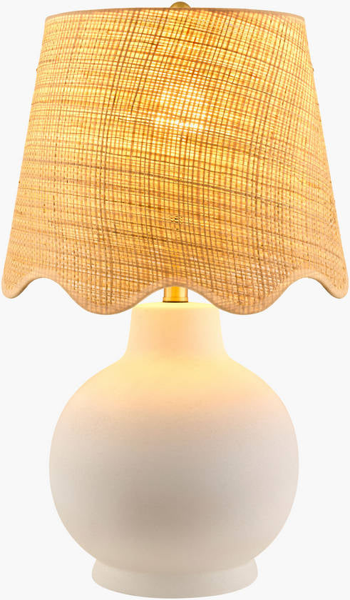 Tomothy Traditional White/Brown Table Lamp