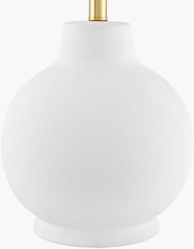 Tomothy Traditional Brown/White Table Lamp