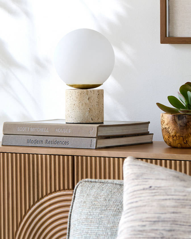 Rajani Traditional Brown Table Lamp