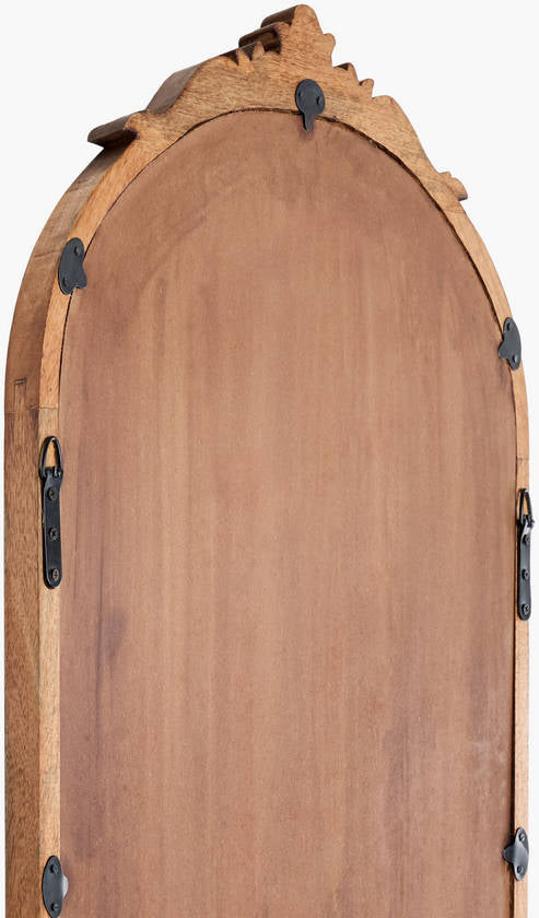 Waldemar Traditional Tan Wall Mirror