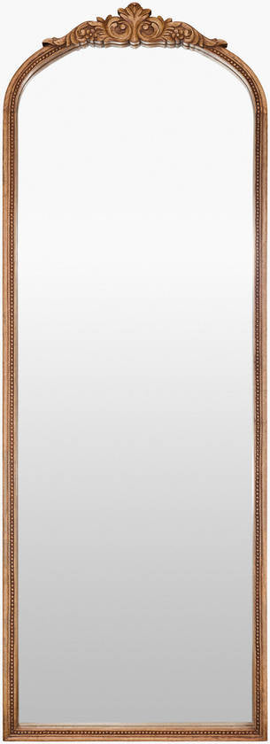 Waldemar Traditional Tan Wall Mirror
