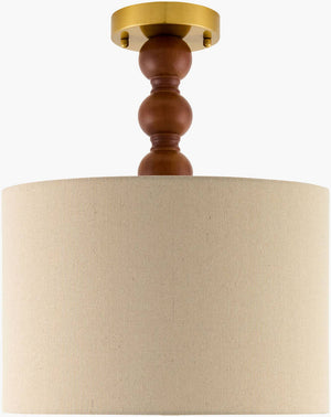 Ginnie Rustic Dark Brown Ceiling Lighting