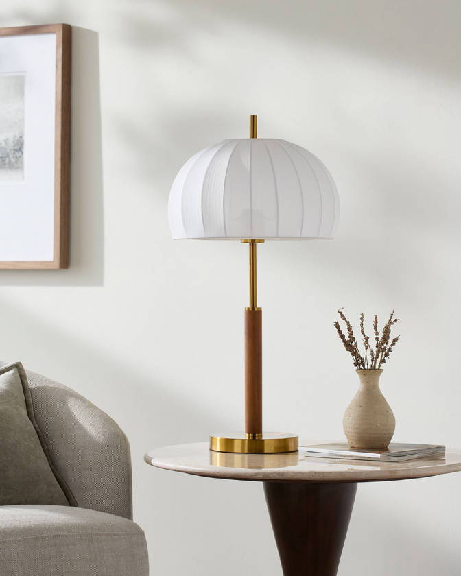 Leslieann Rustic Beige Table Lamp