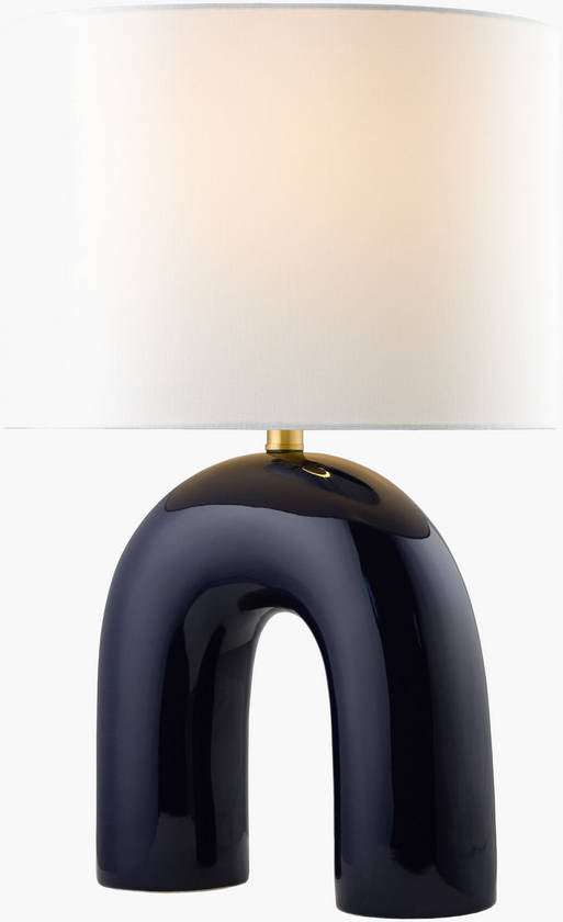 Charlyn Traditional Navy Table Lamp