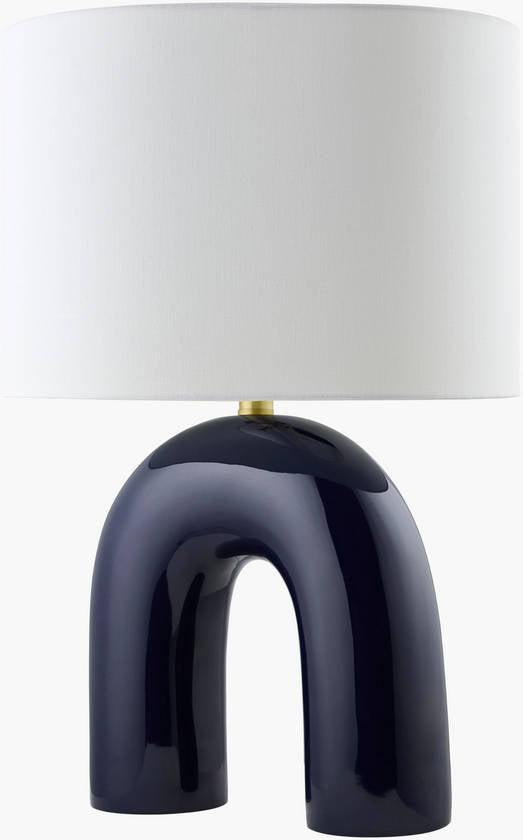 Charlyn Traditional Navy Table Lamp