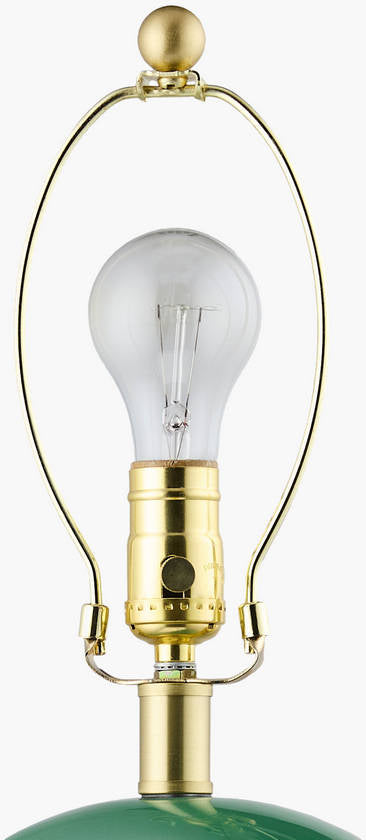 Charlyn Traditional Green Table Lamp